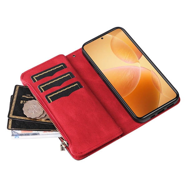 KT Wallet Case til Xiaomi 14T Pro Red