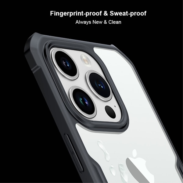 XUNDD TPU Hybrid Skal Fodral till iPhone 15 Pro Max - Svart Svart