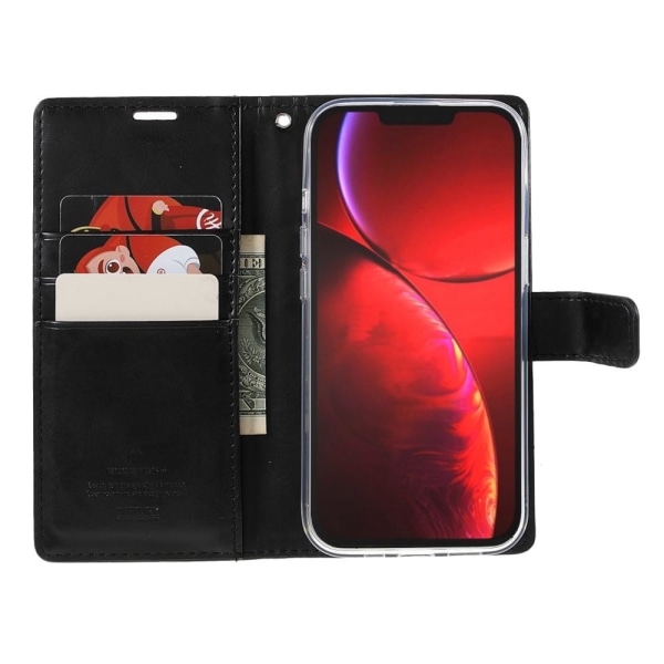 MERCURY GOOSPERY Blue Moon Wallet Case iPhone 13 Mini Black Black