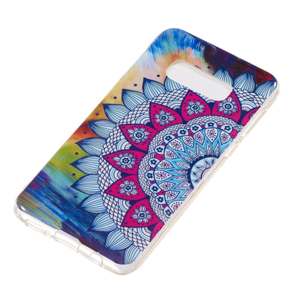 MTK Samsung Galaxy S10e TPU - Colorized Mandala Pattern Svart