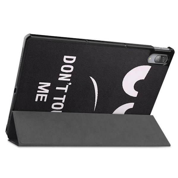 Tri-fold Stativdeksel for Lenovo Tab P11 Pro TB-J706F - Don't Touch Multicolor
