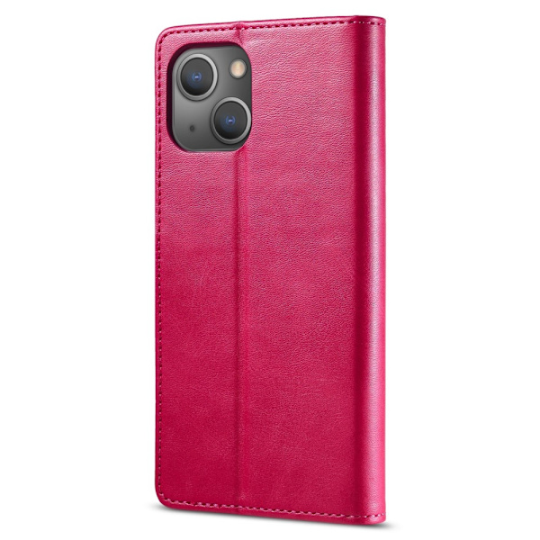 LC.IMEEKE Wallet Stand Etui til iPhone 15 Plus Pink