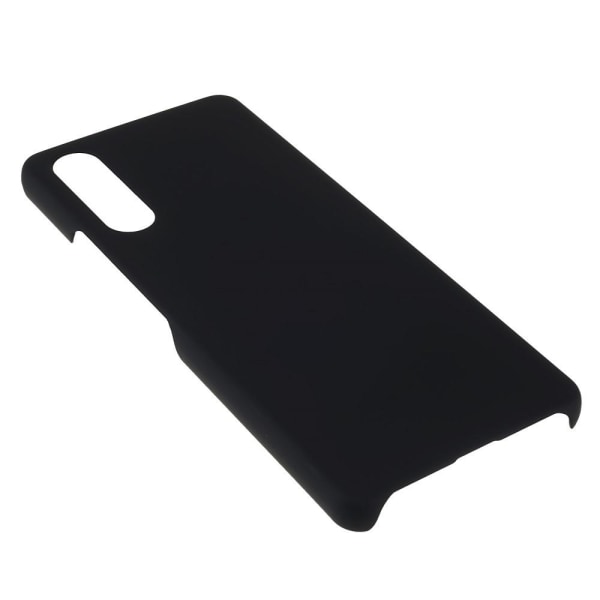 Gummibelagt hård plastik taske til Sony Xperia 10 IV - Sort Black
