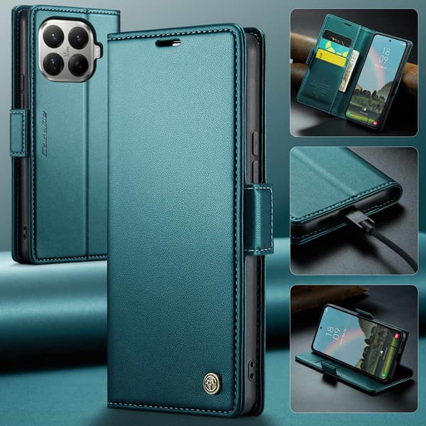 CASEME Til Xiaomi 17T Lommebokdeksel Green
