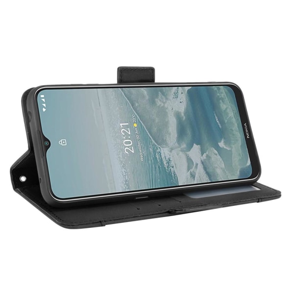 Wallet Stand Flip-telefonetui til Nokia G10/Nokia G20 - Sort Black