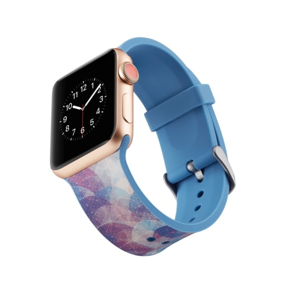 Silicone klockrem för Apple Watch 4 44mm, 3/2/1 42mm - Colorful multifärg