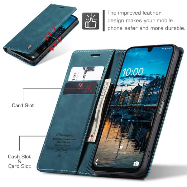 CASEME Retro Pung Taske til Samsung Galaxy A26 Blue
