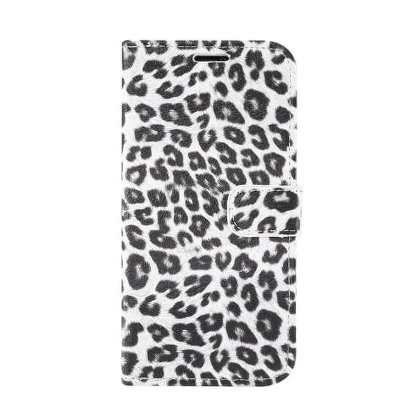 Leopardikuvioinen lompakkokuori iPhone 12 Pro Maxille - Valkoinen White
