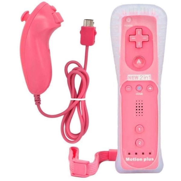 Kompatibel med Wii & Wii U Controller Set Motion Plus Bulk Pink Pink