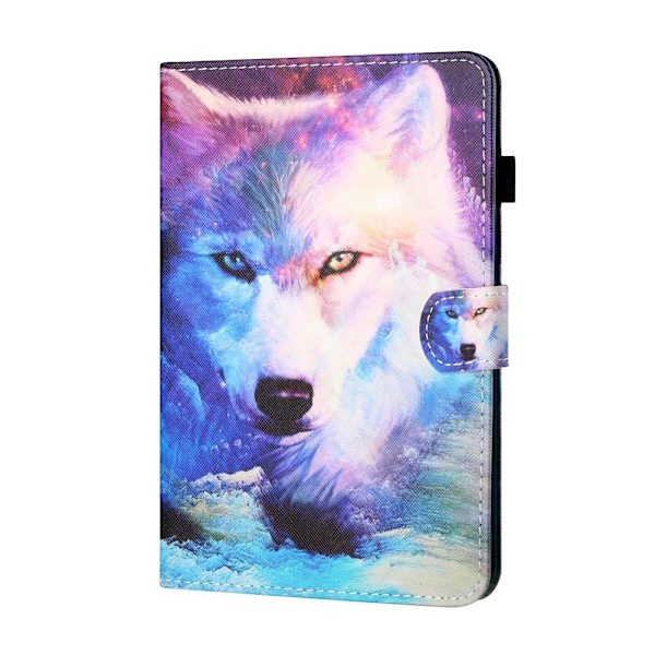 iPadille 10.2 (2021)/(2020)/(2019) Tabletin suojakotelo - Wolf Multicolor