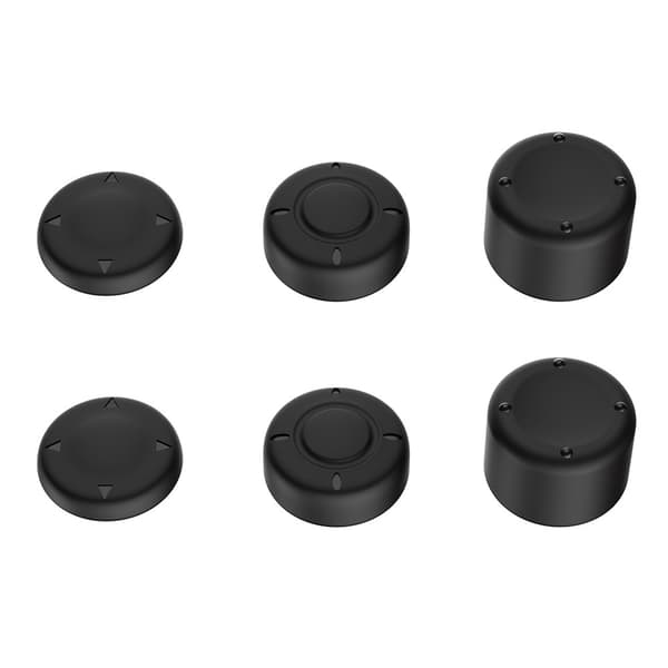 Stikkhetter 6 stk. joystick tommelgrep sklisikring kompatibel med Nintendo Switch 2 Black