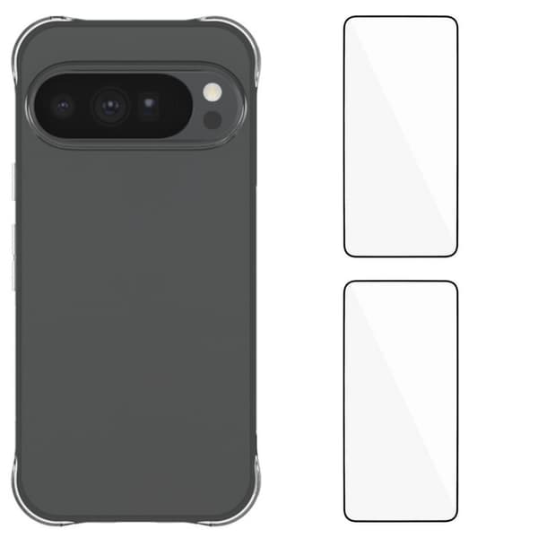 WANLONFENG Mobilcover med Skærmbeskytter til Google Pixel 11 Pro XL Transparent