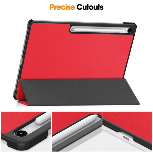 Slim Fit Dekseldeksel til Samsung Galaxy Tab S10 FE+  - Svart Red