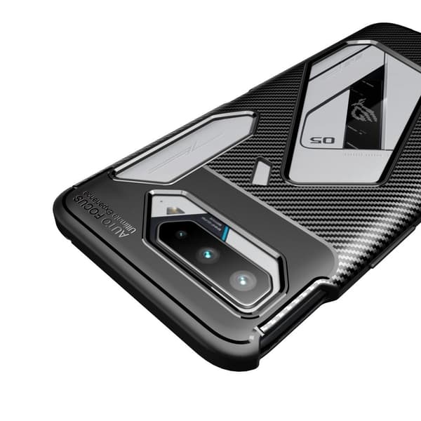 Asus ROG Phone 5 Karbonfibertekstur - Svart Transparent
