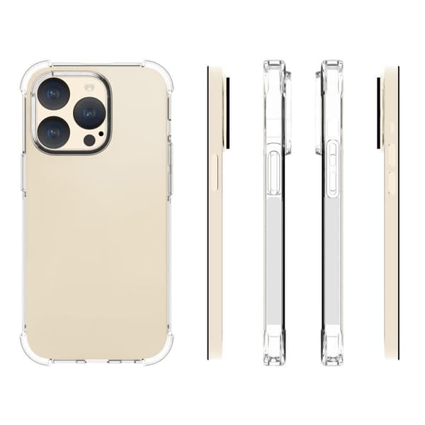 Til iPhone 15 Pro TPU+Akryl Anti - Drop Telefontaske Transparent