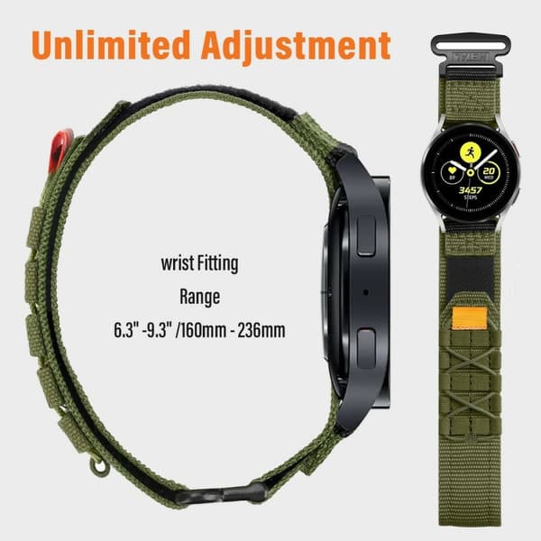 Rem for Samsung Watch7 44mm 40mm Huawei Watch GT 3 42mm - Grå Grey