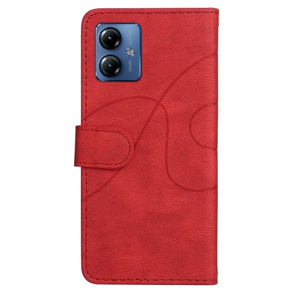 Til Motorola Moto G14 KT - serie - 1 dobbeltfarve Red
