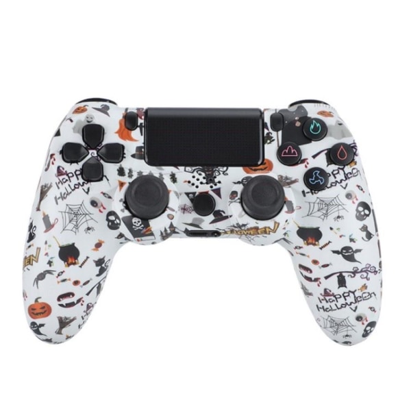 Trådløs spilcontroller Gamepad til PS4-spiljoystick - Halloween Multicolor
