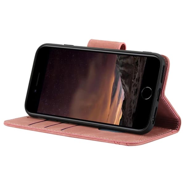 Til iPhone 17e / 16e Etui Sommerfugl Blomst Ridsefast Telefoncover Pink