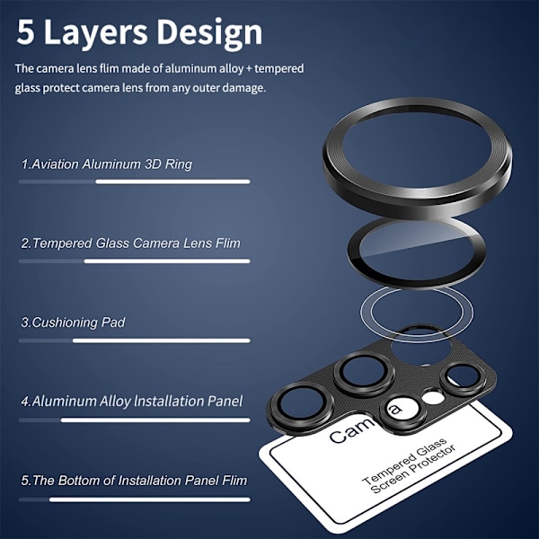 Til Samsung Galaxy S25+ Kameralinsebeskytter ENKAY Metalring Linsefilm Purple