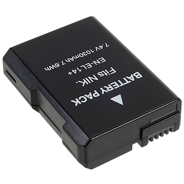 EN-EL14+ Li-ion batteri for Nikon D3000 D3100 D3200 D3300 D3400 osv Black