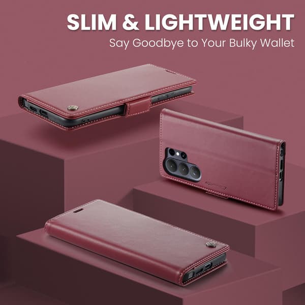 CASEME Plånboksfodral Samsung Galaxy S26 Ultra - Röd röd