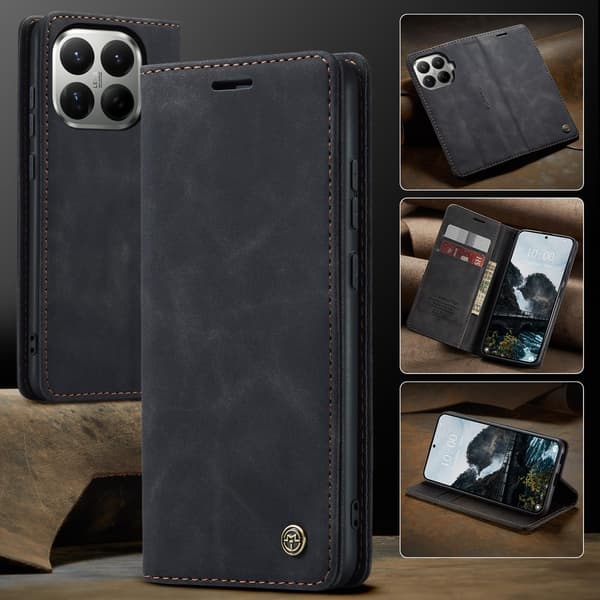CASEME Til Xiaomi 17T Lommebokdeksel Black