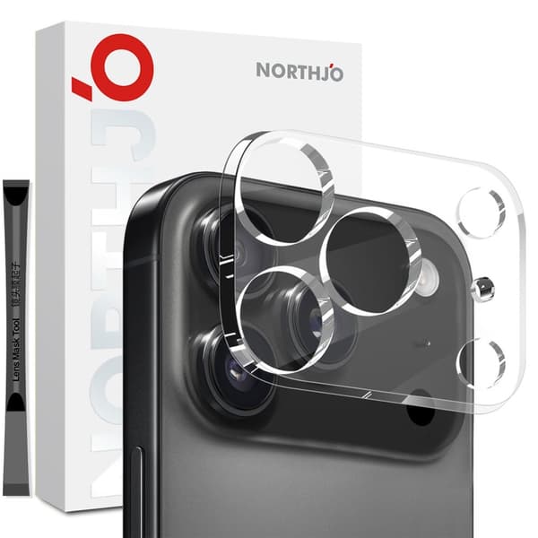 NORTHJO iPhone 17 Pro Kameralinssin Suojus Transparent