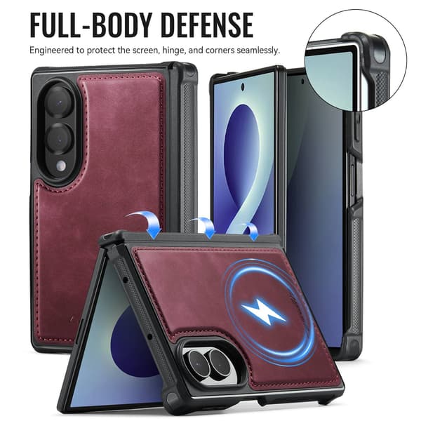 CASEME Magnetisk telefondeksel til Samsung Galaxy Z Fold8 Red