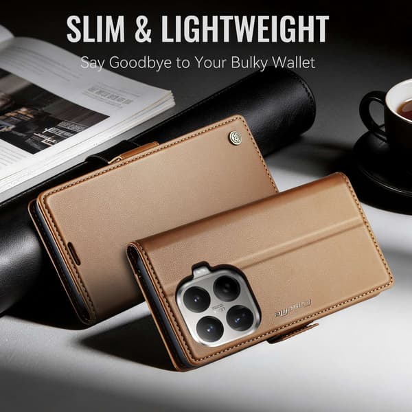 CASEME Til Xiaomi 17T Pungcover Brown