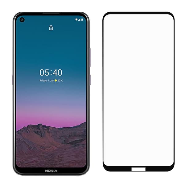 Nokia 5.4 Full Kansiage Tempered Glass Screen Protective Film (Full Glue) Transparent