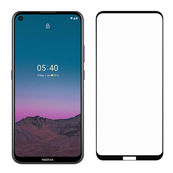 Nokia 5.4 Härdat Glas Heltäckande Full Glue Transparent