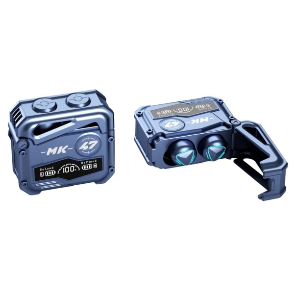 MK47 Mechanical Gaming Bluetooth In-ear Headset - Blå Blå