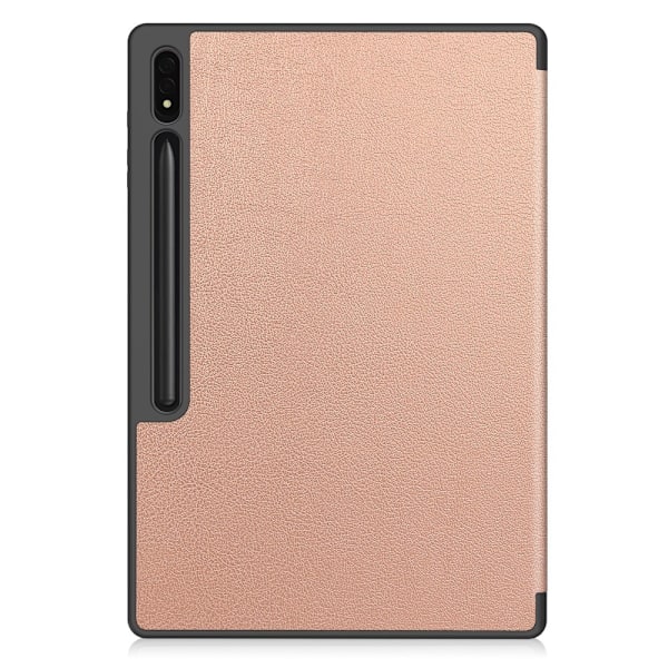 För Samsung Galaxy Tab S10 Ultra Stativfodral Stötsäkert med Pennhållare - Guld Grön