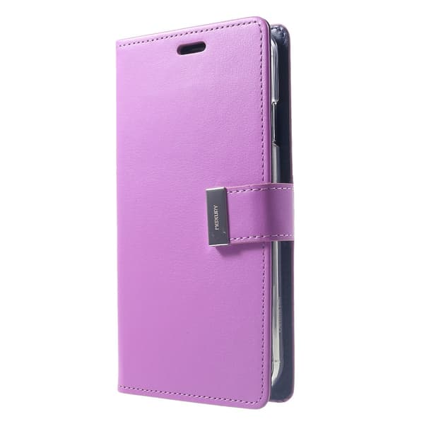 MERCURY GOOSPERY Rich Diary Lompakkokotelo iPhone XS Max - Violetti