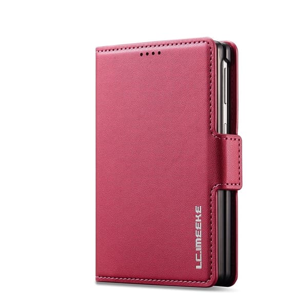 LC.IMEEKE Telefonlommebokdeksel med støtte til Samsung Galaxy Z Fold8 Red