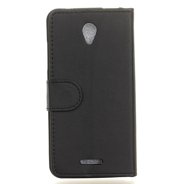 Lompakon nahkainen case Lenovo A Plus A1010:lle - musta Black