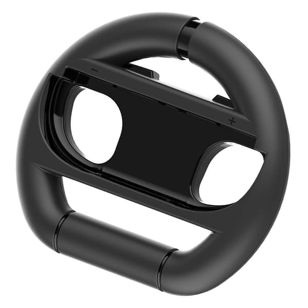 2 stk. kompatibel med Nintendo Switch 2 Joy-Con-kontroller rattgrep racingratt Black