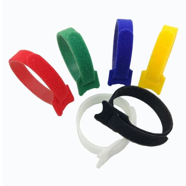 10 st Nylon Magic Tape band Trädgård växt slips band 10x1cm Grön