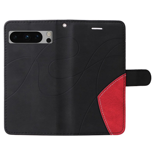 Til Google Pixel 8 Pro KT-serie-1 dobbeltfarve etui Black
