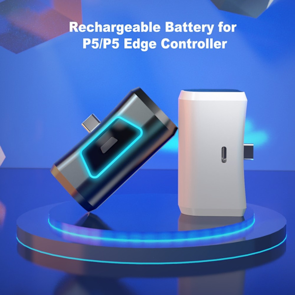 PS5 Playstation 5 Kontroll 2000mAh PowerBank Externt batteri Svart