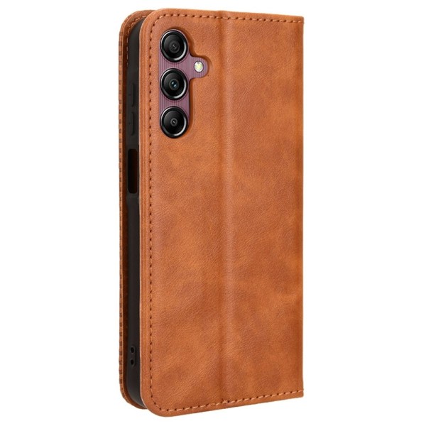 Wallet Stand Flip - telefonetui til Samsung Galaxy A15 5G - Brun Brown