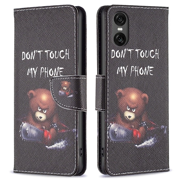 Til Sony Xperia 10 VI tegnebogstativetui mønstertelefoncover Multicolor