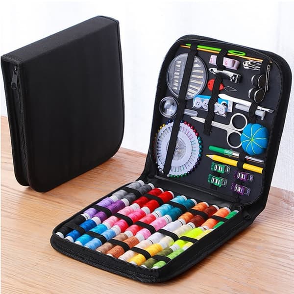 131 kpl Ompelutarvikkeet Ompelu DIY Kirjonta Käsityöt Neulalanka Sakset Setti Multicolor