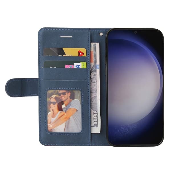 KT Lommebok - deksel til Samsung Galaxy S25/S24 - Blå Blue
