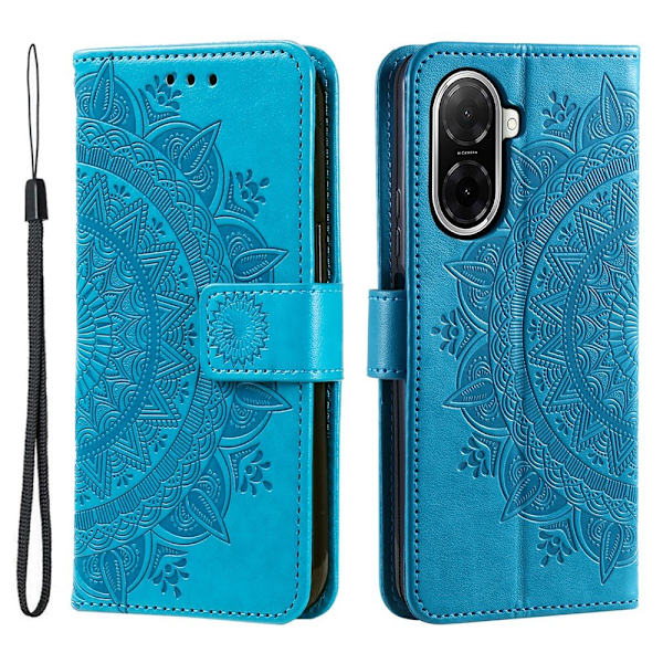 För Xiaomi Redmi A5 4G / Poco C71 4G Stativfodral Totem  Plånboksfodral - Blå Blå