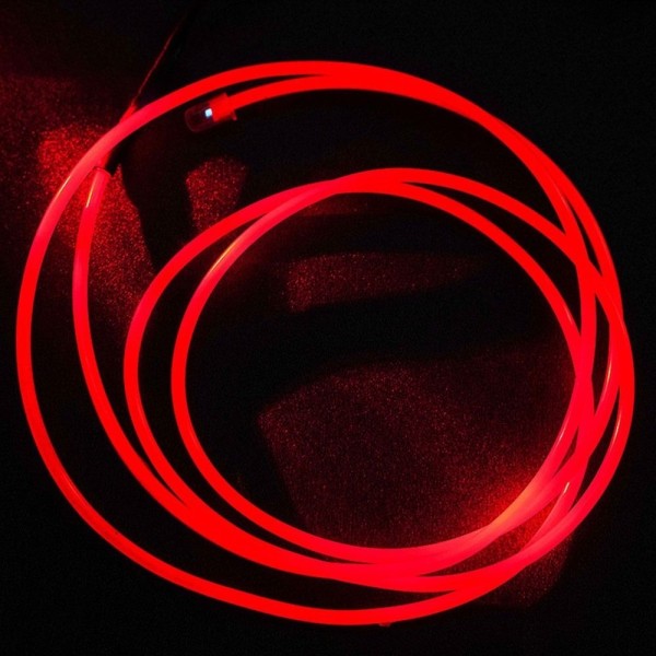 131cm Scooter Ambient Light Batteridrevet Rope Lights - Rød Red