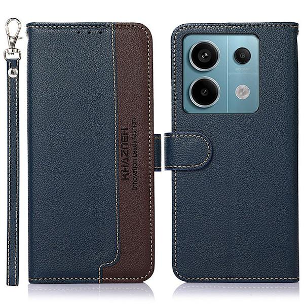 Til Xiaomi Redmi Note 13 Pro 5G Case Shell KHAZNEH Blå - brun Transparent