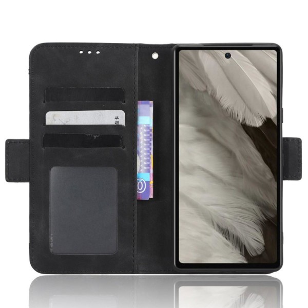 Google Pixel 7a Plånboksfodral med korthållare  - Svart Svart