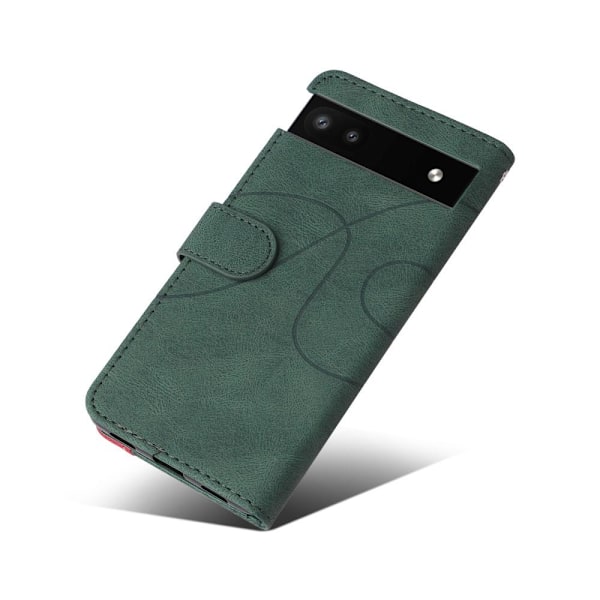 Til Google Pixel 6a 5G KT-serie-1 dobbeltfarve - Grøn Green